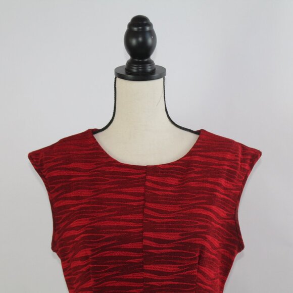 Gibby Skye Red Cocktail Dress - Size 14 - Picture 6 of 10